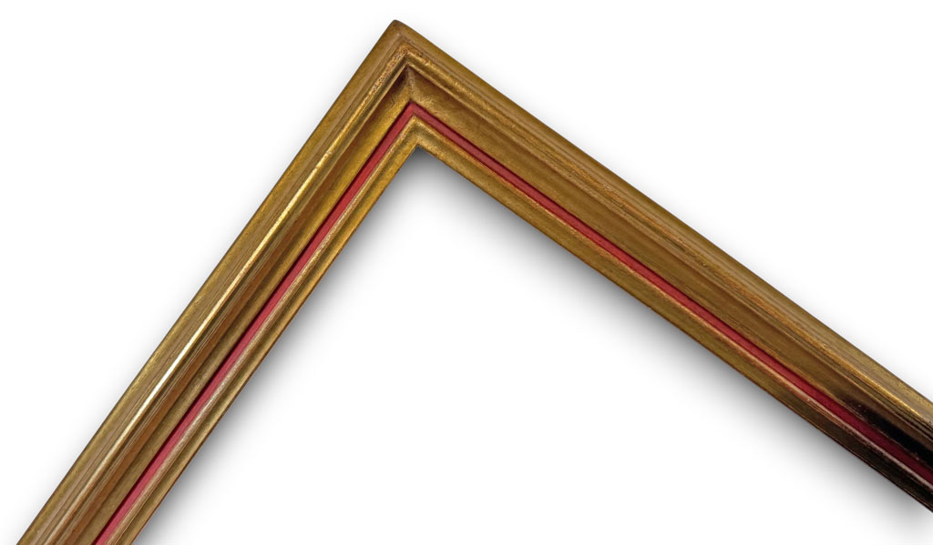 Penna Or rainure rouge vif