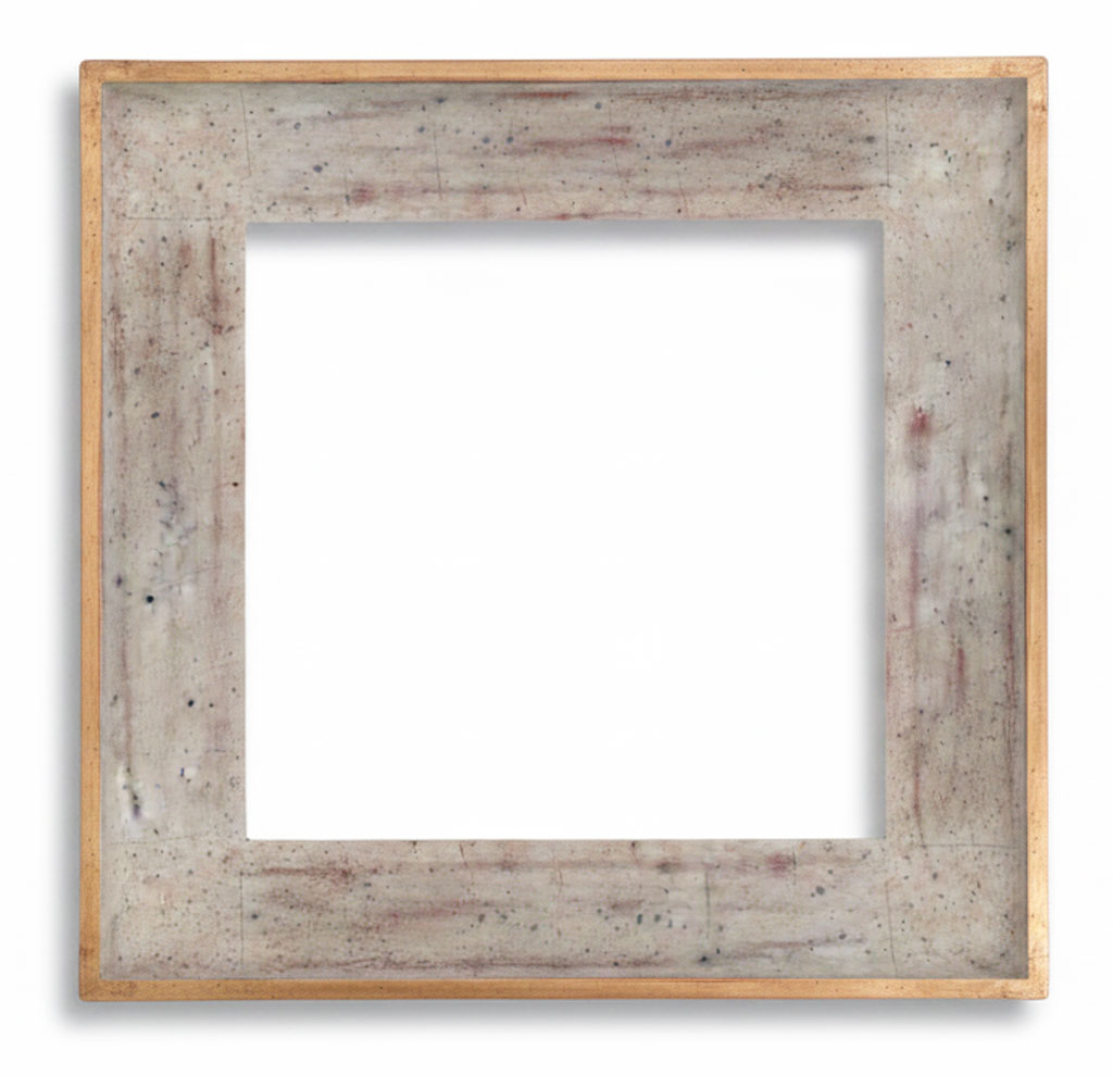 Sophie GM Vieux blanc moucheté filet or