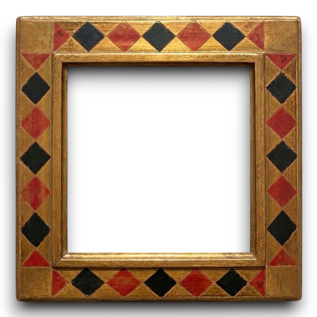 Acropomod 90 L : 90 mm / H : 50 mm  Losanges or noir rouge