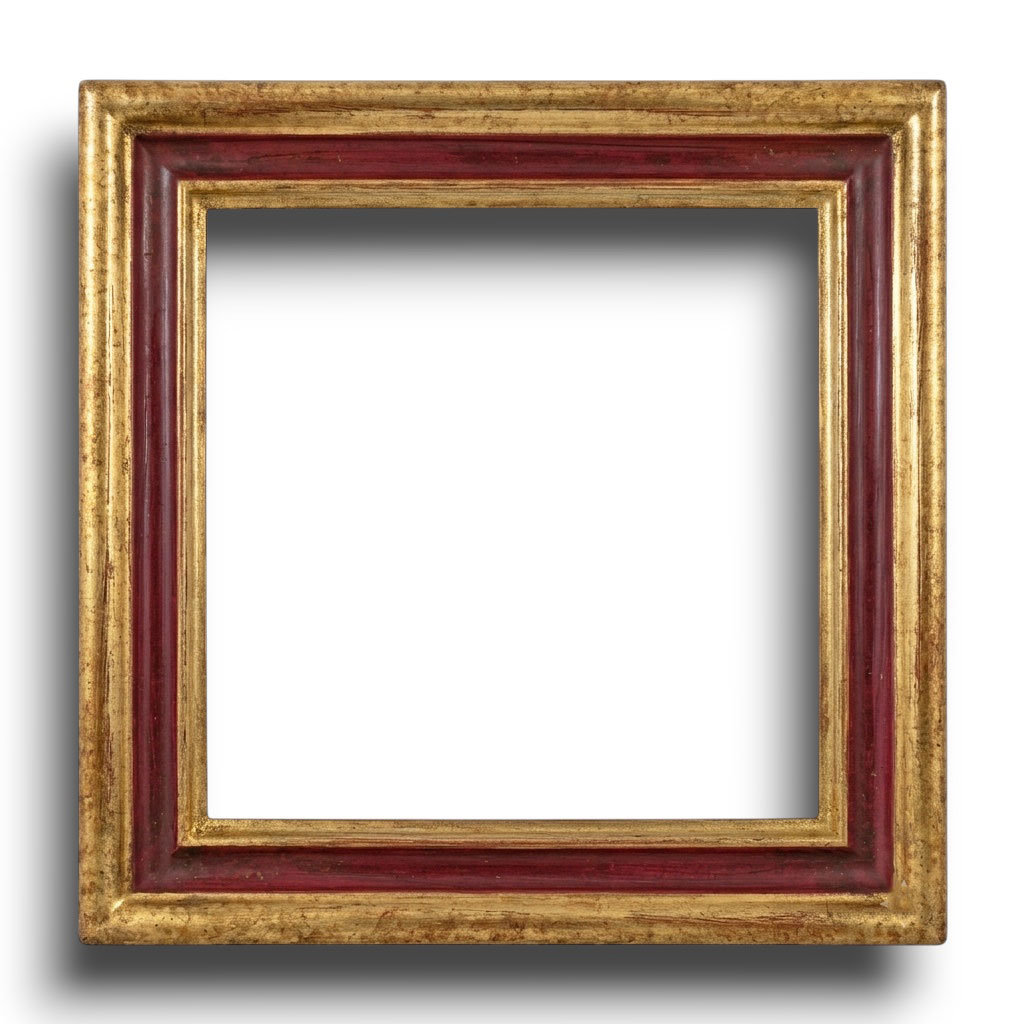 Fina L: 25 mm / H: 20 mm  Or creux rouge chine