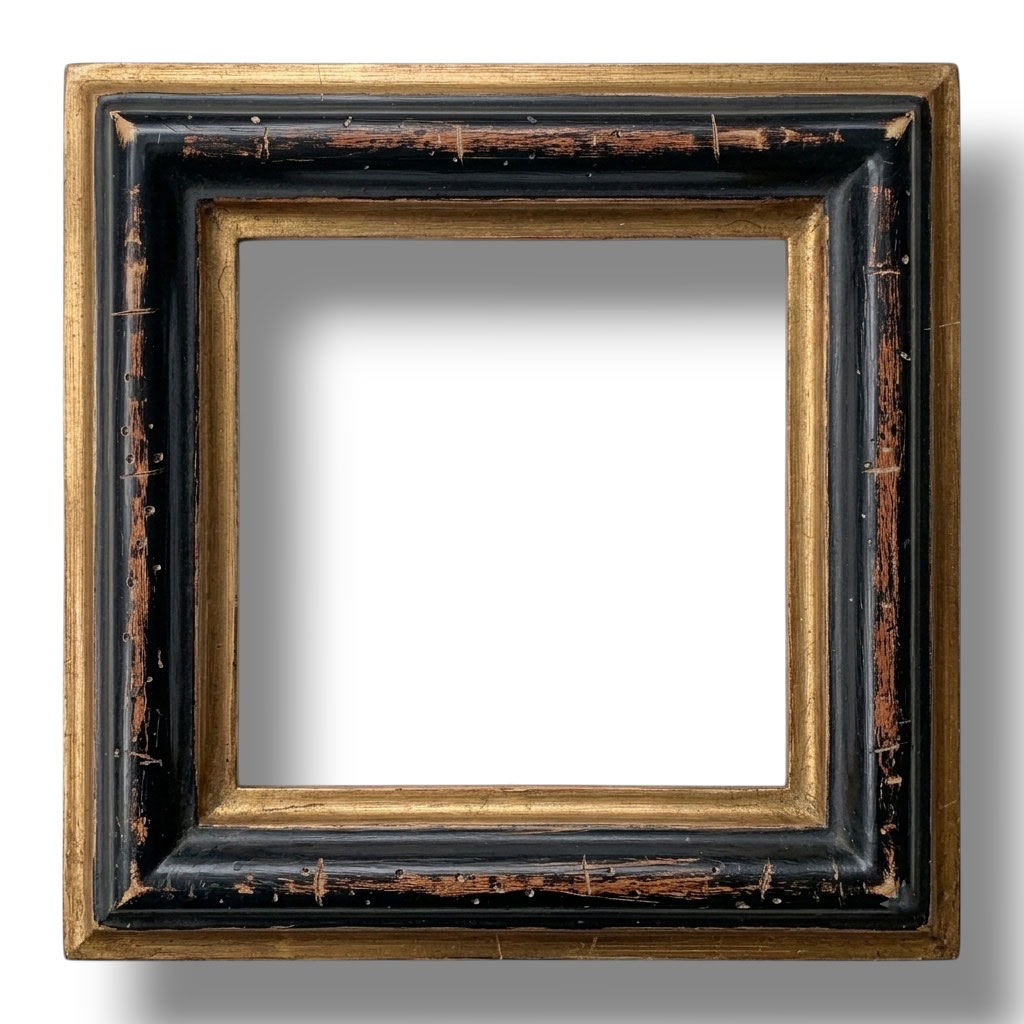 Fontana L: 38 mm / H: 23 mm  Noir vieilli filets or