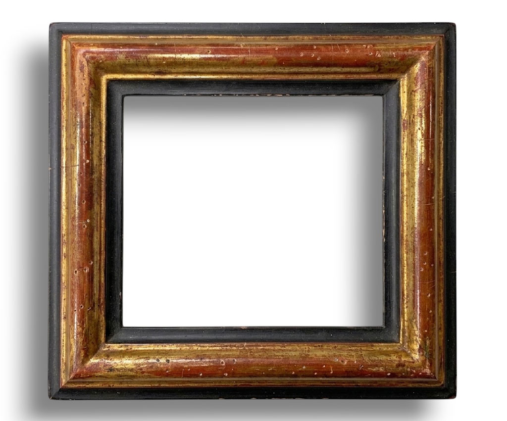 Fontana L: 38 mm / H: 23 mm  Or fin antique filets noirs