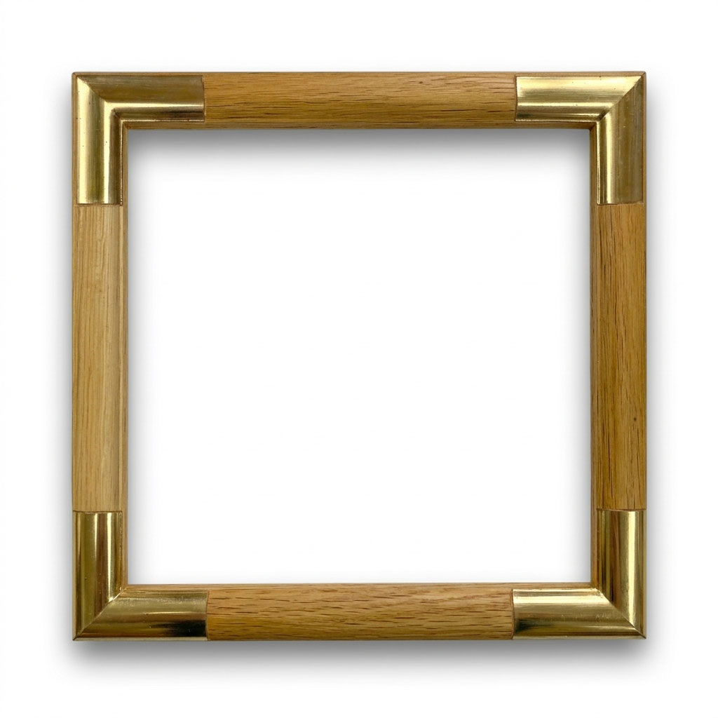Aphro L : 30 mm / H : 25 mm Chêne angles moongold